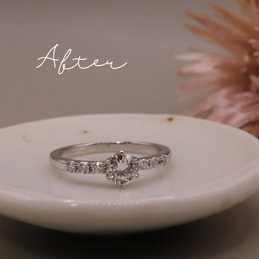 婚約指輪（立爪リング）ダイヤのリフォーム